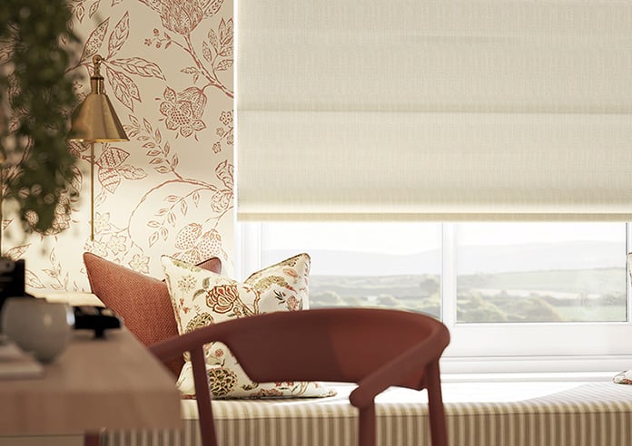 Braemar, Light Ecru - Motorised Roman Blind - Image 5